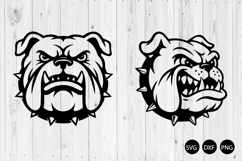 Bulldog Mascot SVG, Bulldog Mom SVG, Bulldog Head SVG Product Image 1