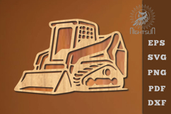 Bulldozer Lasercut Decoration SVG Product Image 1