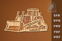 Bulldozer Lasercut Decoration SVG Product Image 1
