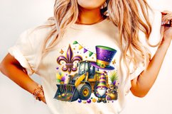 Mardi Gras Bulldozer PNG, Mardi Gras Gnome PNG, Mardi Gras Product Image 1