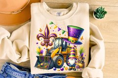 Mardi Gras Bulldozer PNG, Mardi Gras Gnome PNG, Mardi Gras Product Image 3