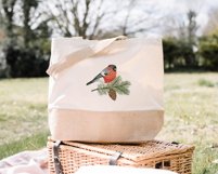 Bullfinch embroidery design, pine embroidery, Product Image 4