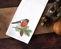 Bullfinch embroidery design, pine embroidery, Product Image 3