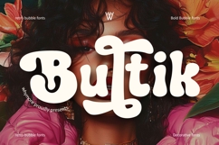 Bultik Retro Bubble Font for Groovy Design Product Image 1