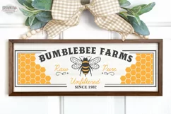 Bumble Bee Farms Spring Farmhouse Sign SVG Product Image 2