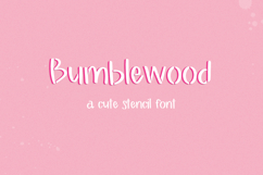 Bumblewood Stencil Font - Sans Font Product Image 1