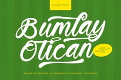Bumlay Otican - Bold Handwritten Font Product Image 1