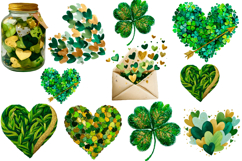 Brushstroke PNG, St. Patrick’s Day St. Patrick’s Day Heart Product Image 1