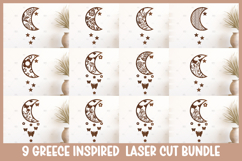 12 Moon Wall Art SVG - Moon Laser cut, Baby Room Home Decor Product Image 1
