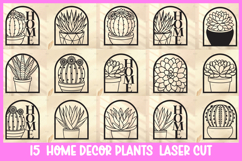 130 Modern Wall Art Bundle SVG I Botanical Laser Cut Wall Product Image 6