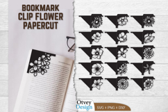 Corner Bookmark Flower Papercut BUNDLES Product Image 1