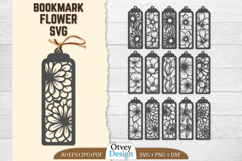 Bookmark Flower SVG BUNDLES Product Image 1