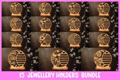 15 Floral Jewellery Holder Laser Cut Home Decor Product Image 1
