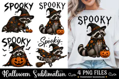 Spooky Jimothy Raccoon Halloween PNG, Trendy Halloween PNG Product Image 2