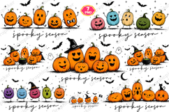 Trending Halloween PNG, Spooky Season PNG, Cute Pumpkin PNG Product Image 1