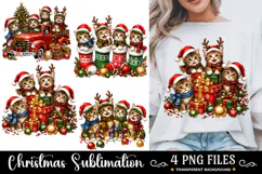 Christmas Cats PNG, Funny Christmas Sublimation, Xmas PNG Product Image 2