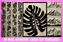 130 Modern Wall Art Bundle SVG I Botanical Laser Cut Wall Product Image 7