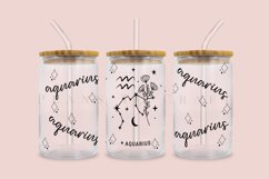 bundle 12 zodiac libbey beer can glass full wrap svg presized template for 16oz and 20oz glass for Cricut Silhouette and sublimation