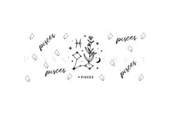 bundle 12 zodiac libbey beer can glass full wrap svg presized template for 16oz and 20oz glass for Cricut Silhouette and sublimation