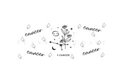 bundle 12 zodiac libbey beer can glass full wrap svg presized template for 16oz and 20oz glass for Cricut Silhouette and sublimation