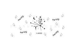 bundle 12 zodiac libbey beer can glass full wrap svg presized template for 16oz and 20oz glass for Cricut Silhouette and sublimation