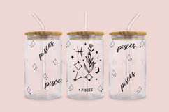 bundle 12 zodiac libbey beer can glass full wrap svg presized template for 16oz and 20oz glass for Cricut Silhouette and sublimation