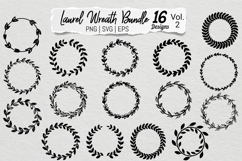 Laurel Wreath SVG PNG Collection Product Image 1