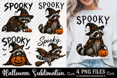Spooky Jimothy Raccoon Halloween PNG, Trendy Halloween PNG Product Image 1