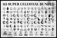 115 Super Celestial SVG Bundle - Mystical Designs Cut Files Product Image 2