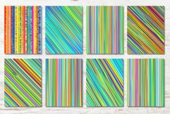 16 Mexican Stripes Junk Journal Pages Serape Printable Set Product Image 2