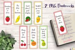 Fruity Bookmarks Bundle 7 PNG Product Image 1
