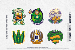 St Patrick’s Day Craft Beer Bottle Celebration Vector Bundle Product Image 4