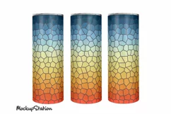 Ombre Tumbler Wrap | Stained Glass Gradient Tumbler Designs Product Image 2