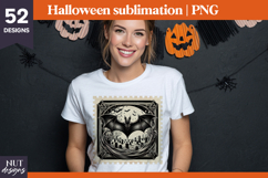 Post Stamp Halloween Bundle, Vintage Halloween sublimation Product Image 3