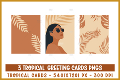 Boho summer cards, Retro Woman Card Product Image 1