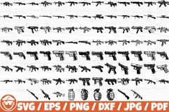 Gun / Military Weapon / Machine Gun / Pistols x100 BUNDLE Product Image 1