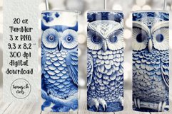 20oz tumbler owl Chinoiserie Sublimation Bundle PNG Product Image 1