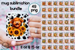 Funny farm animals mug sublimation bundle Product Image 1