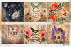 Butterfly Bee Vintage Tumbler Bundle, Inspirational quotes Product Image 5