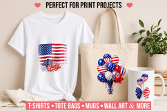 4th of July PNG Bundle | 7 Patriotic Sublimation Designs Product Image 3