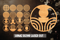 16 Round Sign Laser Cut SVG,Wood cut round sign SVG Product Image 1