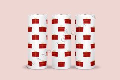 bundle 5 christmas skinny tumbler sublimation wrap with high resolution 300 DPI and transparant background perfect for 20oz and 30oz skinny tumbler