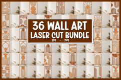 36 Mid Century Wall Art Laser Cut Bundle Product Image 1