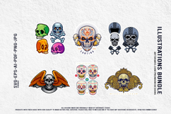Creepy Skulls with Día de los Muertos Ornaments Bundle Product Image 4
