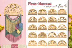Hanger Macrame Laser Cut | Wood Frame Weaving Macrame Bundle Product Image 1