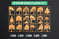 18 Tree Wall Art SVG - Tree Templates Cut Files Product Image 2