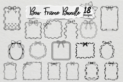 Bow Frame SVG PNG Bundle Product Image 1
