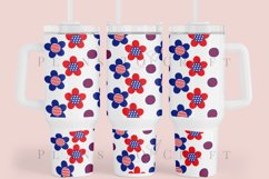 bundle 6 4th of july  40oz quencher tumbler sublimation full wrap high resolution transparant background