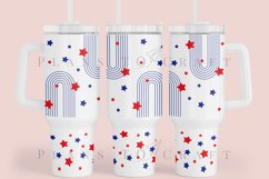 bundle 6 4th of july  40oz quencher tumbler sublimation full wrap high resolution transparant background