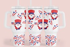 bundle 6 4th of july  40oz quencher tumbler sublimation full wrap high resolution transparant background